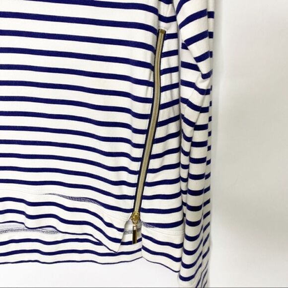 STELLA & DOT Striped Side Zip Pullover Crush It Size Medium - Picture 4 of 8